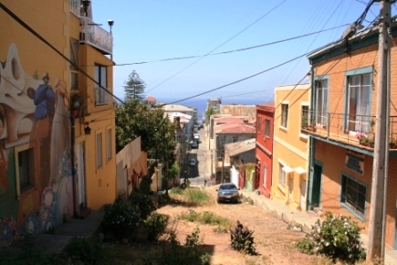 Straenbild Valparaiso